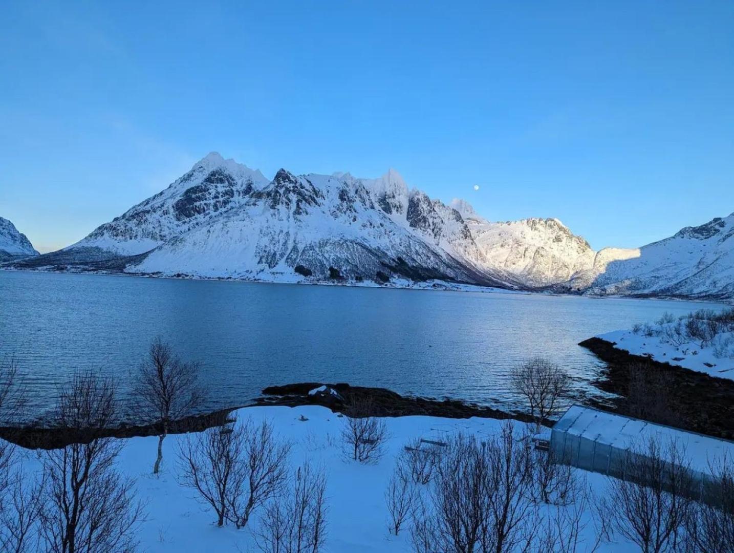 Nydelig Hytte Med Fantastisk Beliggenhet Ved Sjoen Villa Laupstad Bagian luar foto